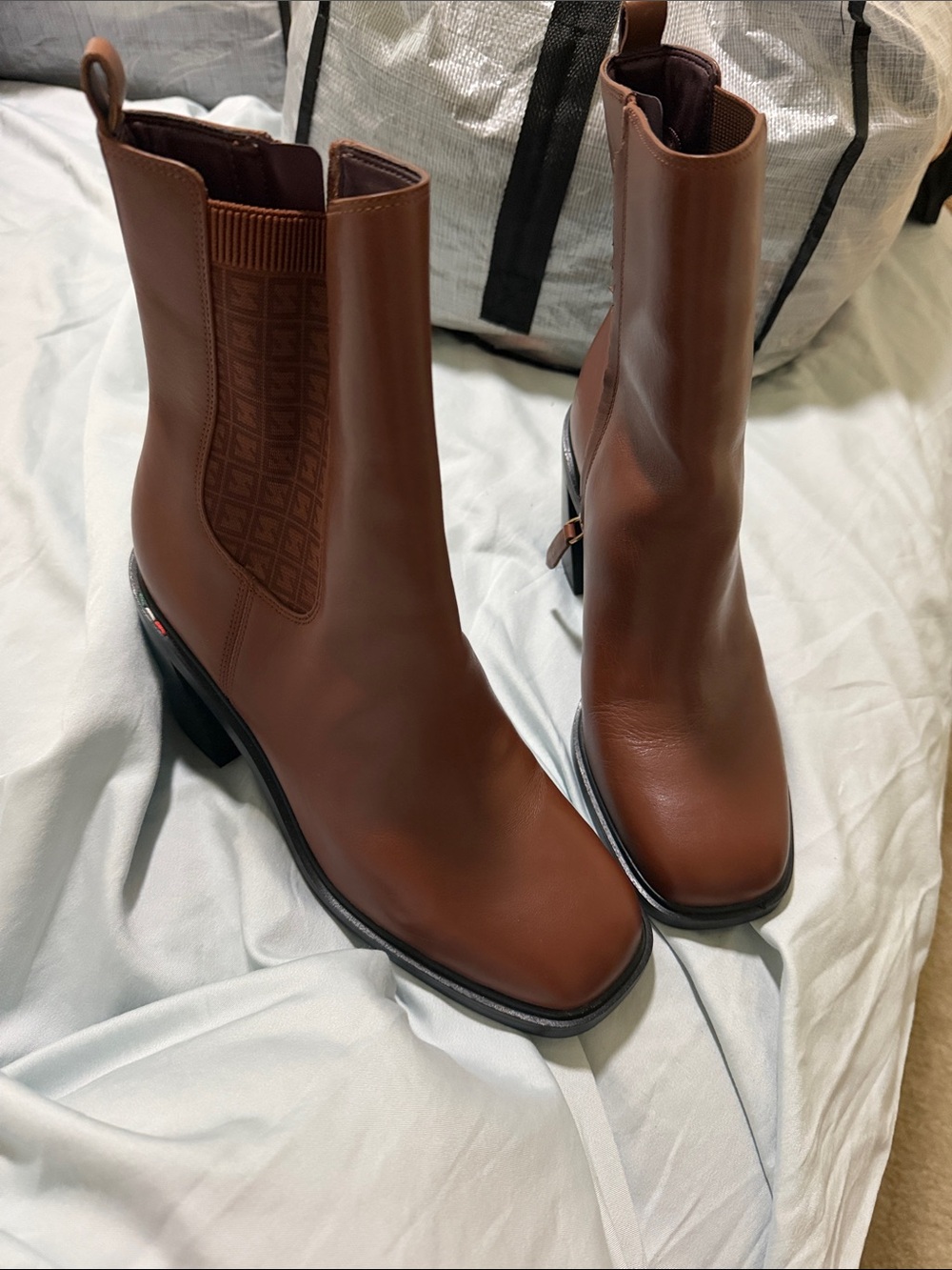 Franco Sarto Brown Women's Chelsea Ankle Boots - Stylish Leather Booties